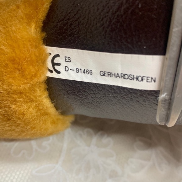 1997 Vintage 11" Gerhardshofen Germany yodeling lion plush stuffed animal - Picture 8 of 12